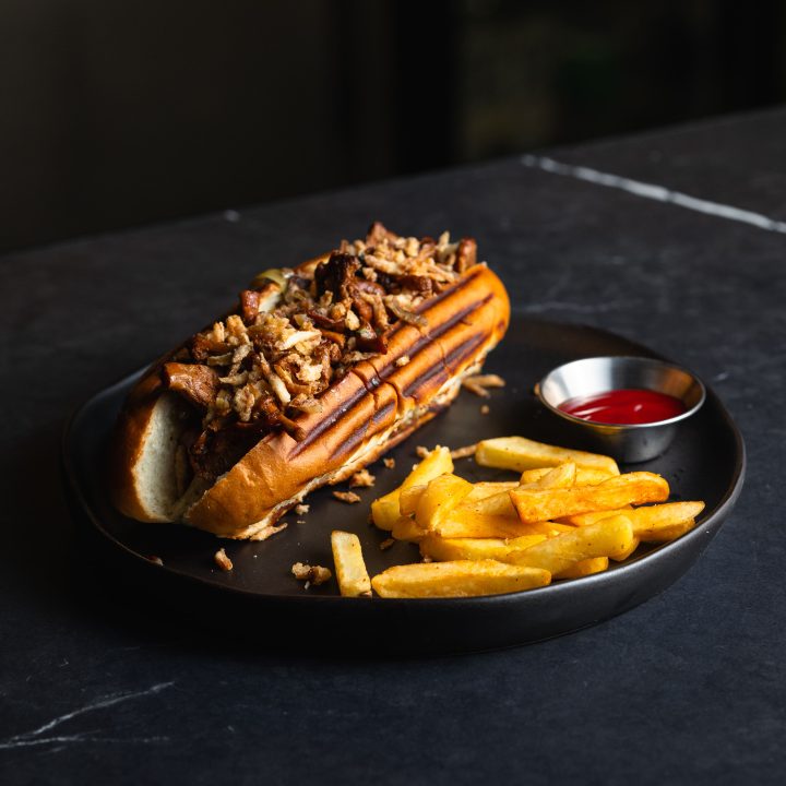 Хот-дог с лисичками