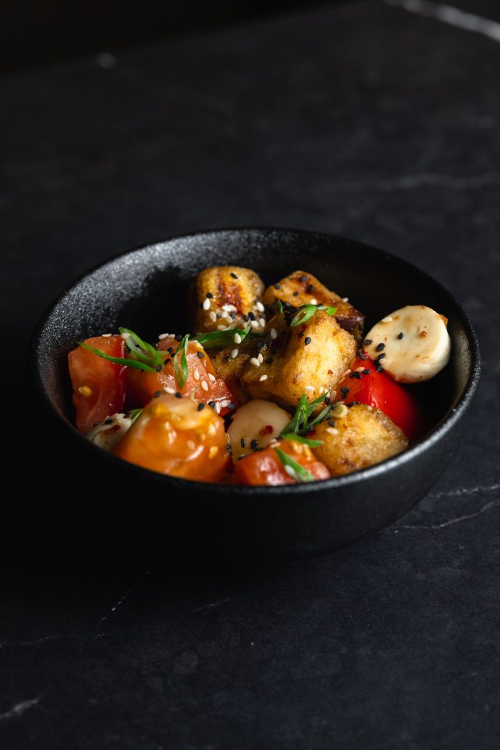 Салат с хрустящими баклажанами 🌶️