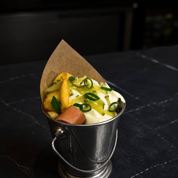 Картофель с колбасками